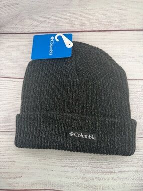 Columbia Black Gray Knit Beanie